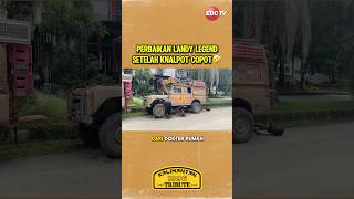 Perbaikan Landy Legend knalpot copot#edctv #adventure #landrover #KalimantanTribute #CamelTrophy