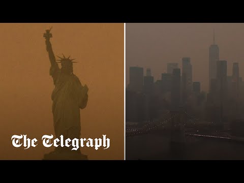 New York covered in smog from Canadian wildfires