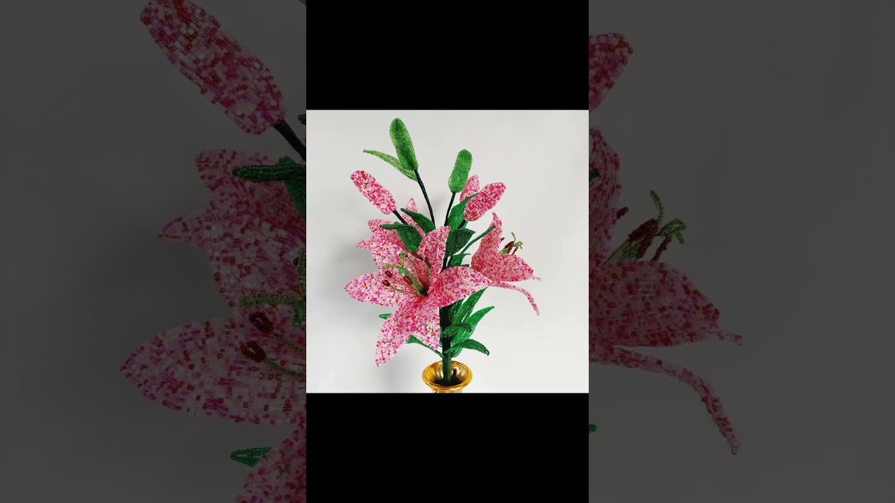 artificial lilly lilly flower Artificial Flowers Lilly french beaded flowers