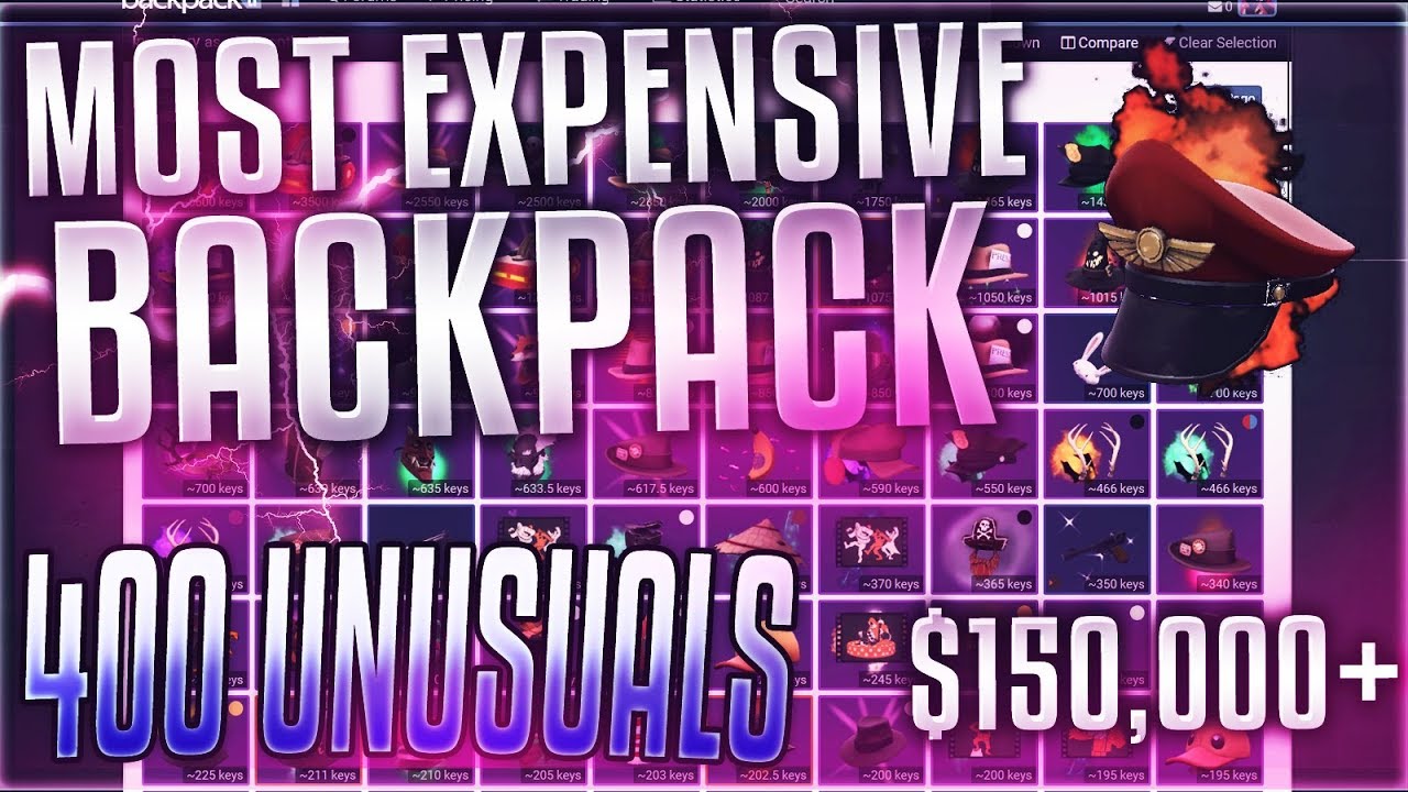 TF2 - The Most Expensive Backpack In TF2 ($150,000) 400+ Unusuals
