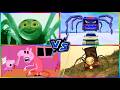 THOMAS THE TRAIN 😰🆚 BUS EATR 🆚 PEPPA PIG 🥳 HORROR CHELLENGE