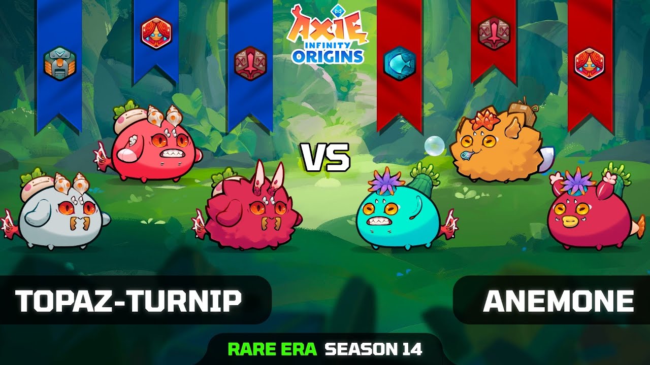 TOPAZ-TURNIP vs ANEMONE | SEASON 14 | AXIE INFINITY ORIGINS
