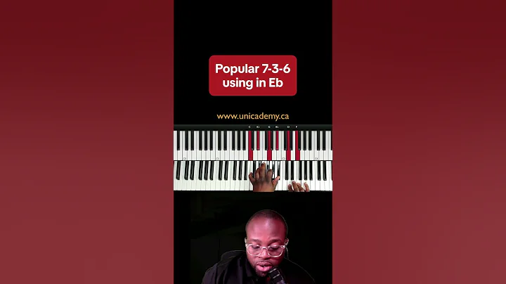 Popular 736 progression  used in Eb #shorts