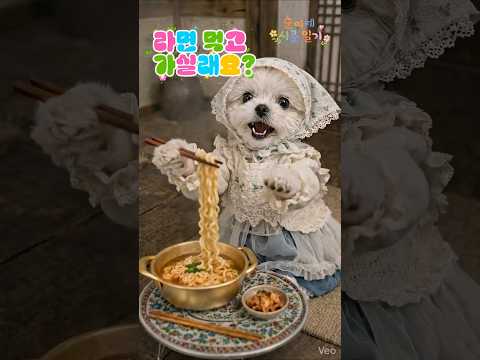 라면 플러팅은 이렇게 하세요. #short #강아지 #ai