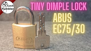 Tiny dimple lock picked: ABUS EC75/30 #minilockmonday [255]