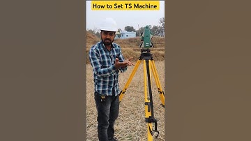 How To Set Total Station Machine | Land Surveying By TS Machine