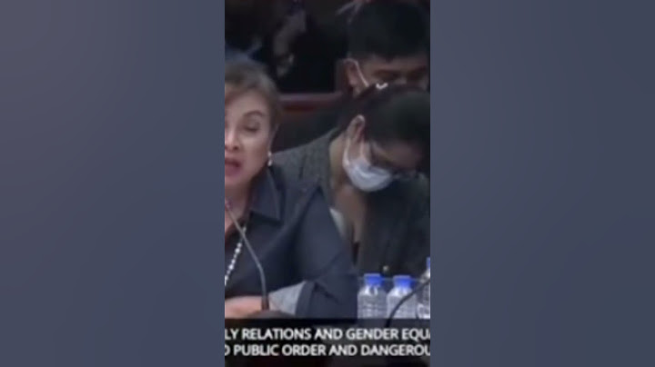 Senator Loren Legarda to Mayor Alice Guo #senate #senator #bamban #bambantarlac