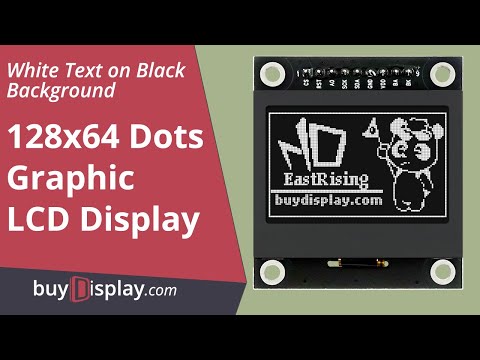 1.54 inch Black 128x64 Graphic LCD Display Module SPI for Arduino