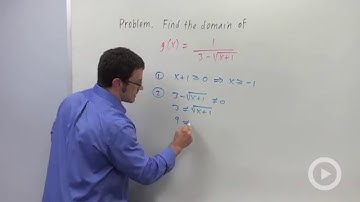 Finding the domain of a function - Problem 2