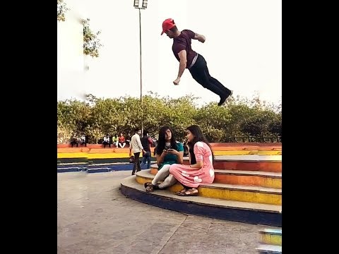 Girls Impressed To His Back Flip #tiktok Star Akash Singh