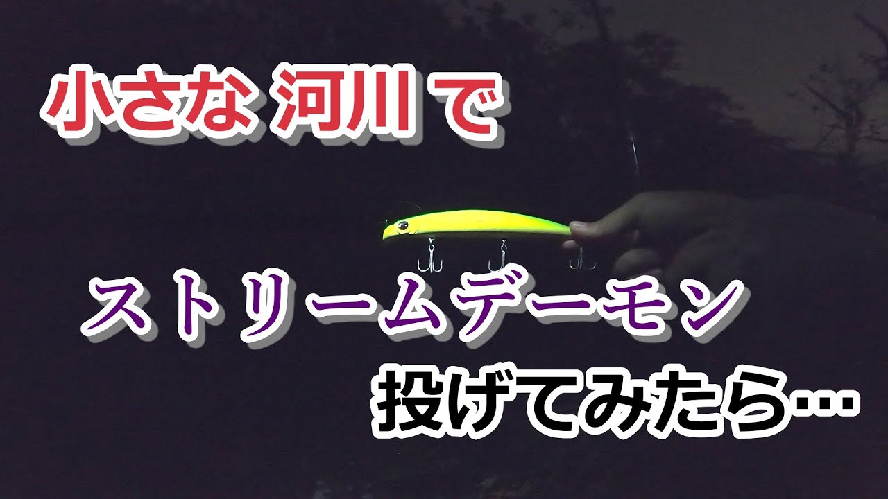 小さな河川でシーバスルアー ストリームデーモン(StreamDemon)投げてみたら…【2021年11月9日】