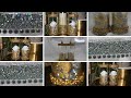 TWO NEW DOLLAR TREE GLAM DIYS|| GOLD CLOCH AND SILVER BLING LIGHTING