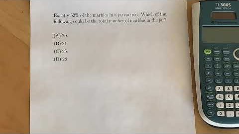 SAT - Problem Solving and Data Analysis - Percentages