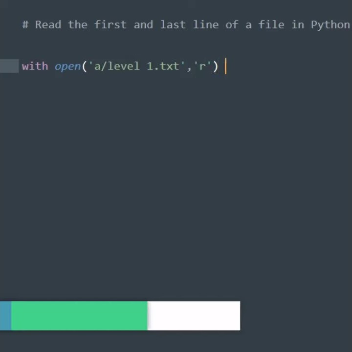 How to read the first and last line of a file in Python #shorts - YouTube