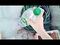 Casser une bouteille d'eau Volvic 