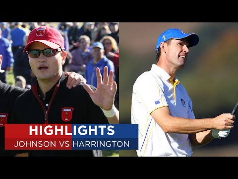 Zach johnson vs pádraig harrington | extended highlights | 2010 ryder cup