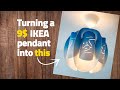 Turning the cheapest IKEA Pendant into Arabic Calligraphy light art