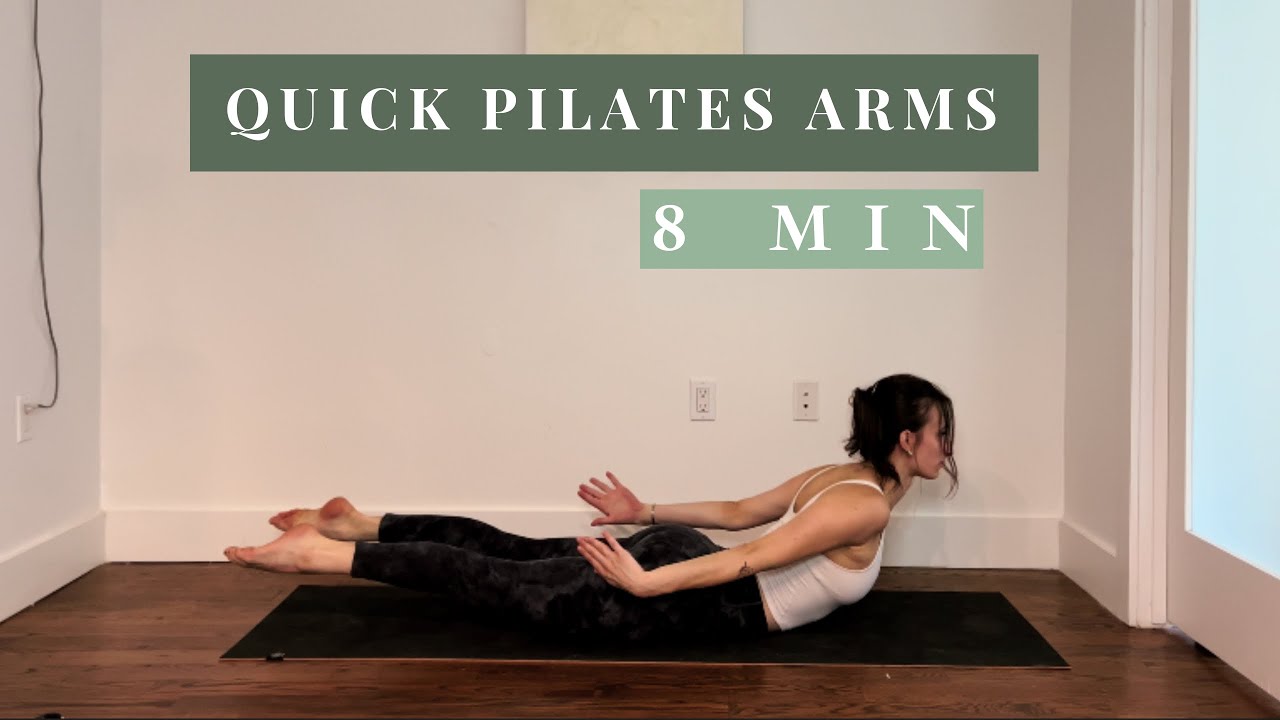 8 MIN ARM WORKOUT | At home Pilates no equipment | Lean and toned arms ...