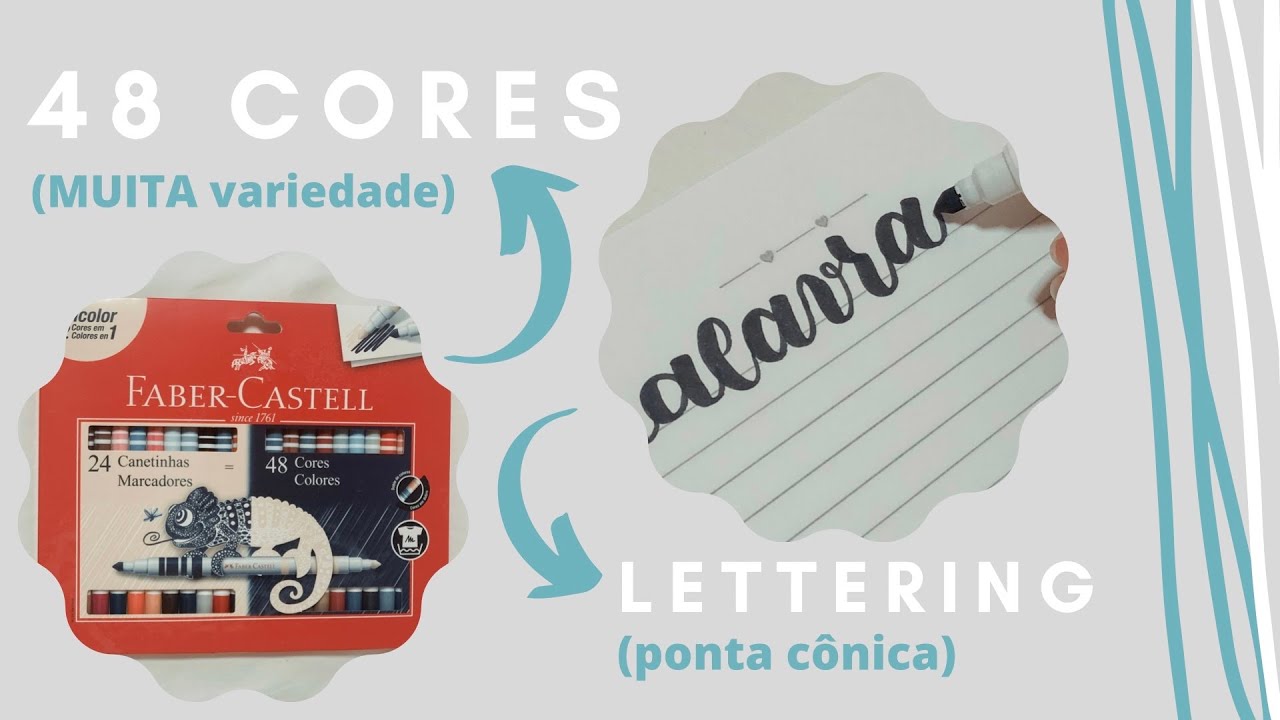 PEN TEST: Caneta bicolor (faber-castell) + segredos do lettering