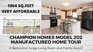 AFFORDABLE HOUSING Champion Homes 202 Manufactured Home Tour