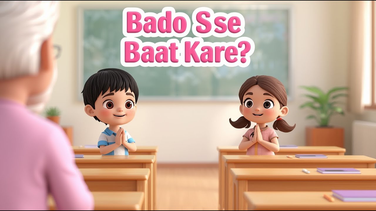 Bado Se Kaise Baat Kare? 🙏 | Respectful Behaviour & Good Manners for Kids | Bado Se Vinamr Baat Kais