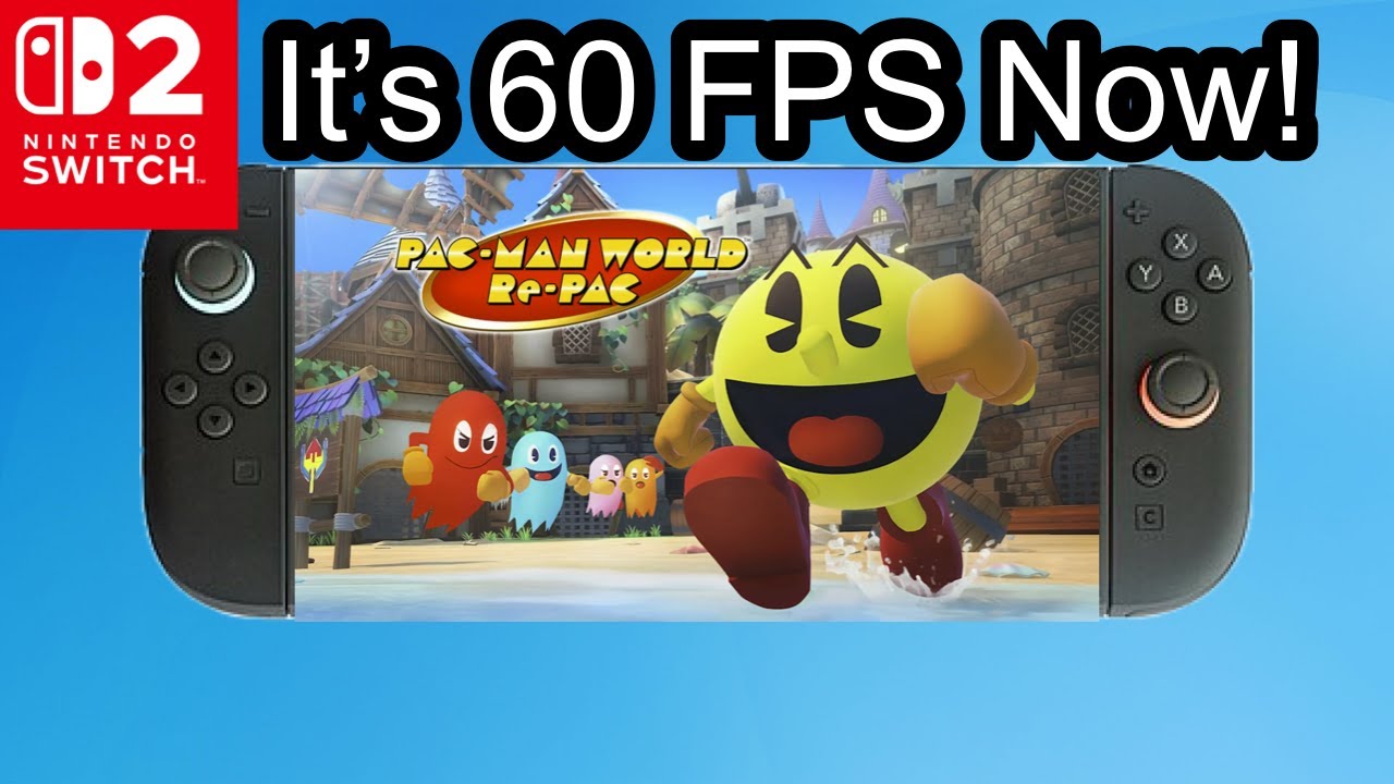Nintendo Pcman PAC-MAN WORLD Re-PAC On Nintendo Switch 2 is 60 FPS Now! - YouTube