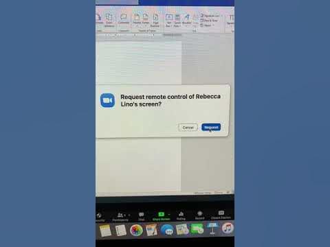 How to Request Remote Control and Annotate on Zoom - YouTube