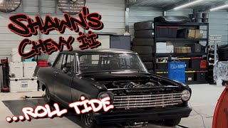 ROLL TIDE BOYS Shawns 3500hp Chevy 2 street car is wrapped up 