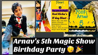 MAGIC SHOW  Birthday Party 🎉🎉Arnav’s 5th birthday at East city Mall, Moscow, Idaho