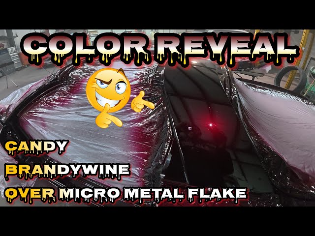 How To Do A Candy Paint Job CUSTOM KANDY BRANDYWINE OVER SILVER MICRO FLAKE - 1998 Pontiac Trans Am