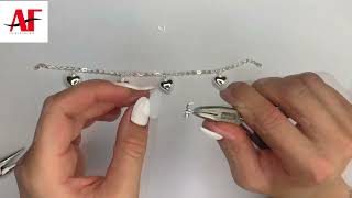 DIY Bright Silver Stainless Steel Anklet Tutorial