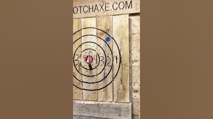 The greatest axe throw ever 😳 (via @sebbywebz/TT)