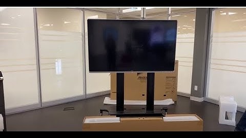 Unboxing the Windows collaboration display from Sharp