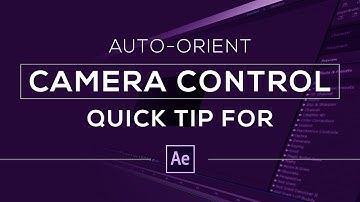 After Effects Tutoial : 3D Camera Orientation Tip