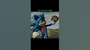 Sonic’s chill run with turtle 💀😱 | sonic the hedgehog | #sonic #edit #shorts