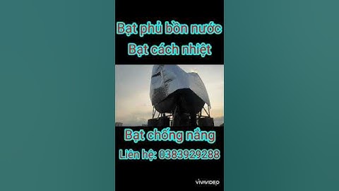 Bạt phủ bồn nước- Bạt chống nóng - Bì cách nhiệt #bonnuocinox #bonnuoc #bonnuocdaithanh