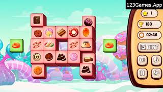Candy Mahjong Tiles Gameplay & Walkthrough | Free at 123Games.App screenshot 5