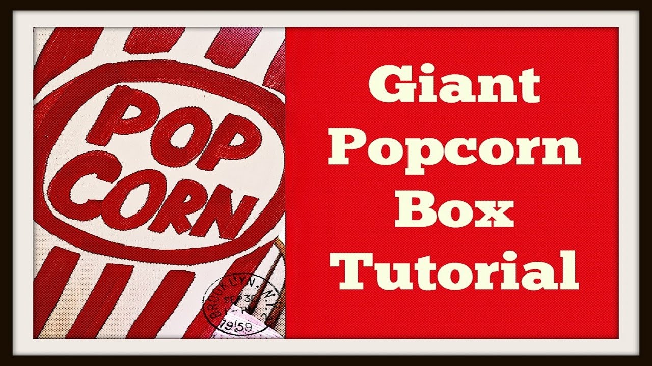 This is how are giant popcorn box prop turned out !! Let us know what