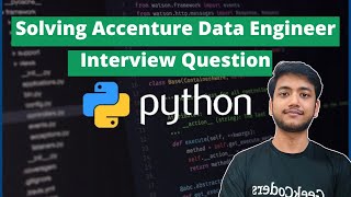 Solving Accenture Data Engineer Interview Question | Count of each alpha in  strings  in Python |