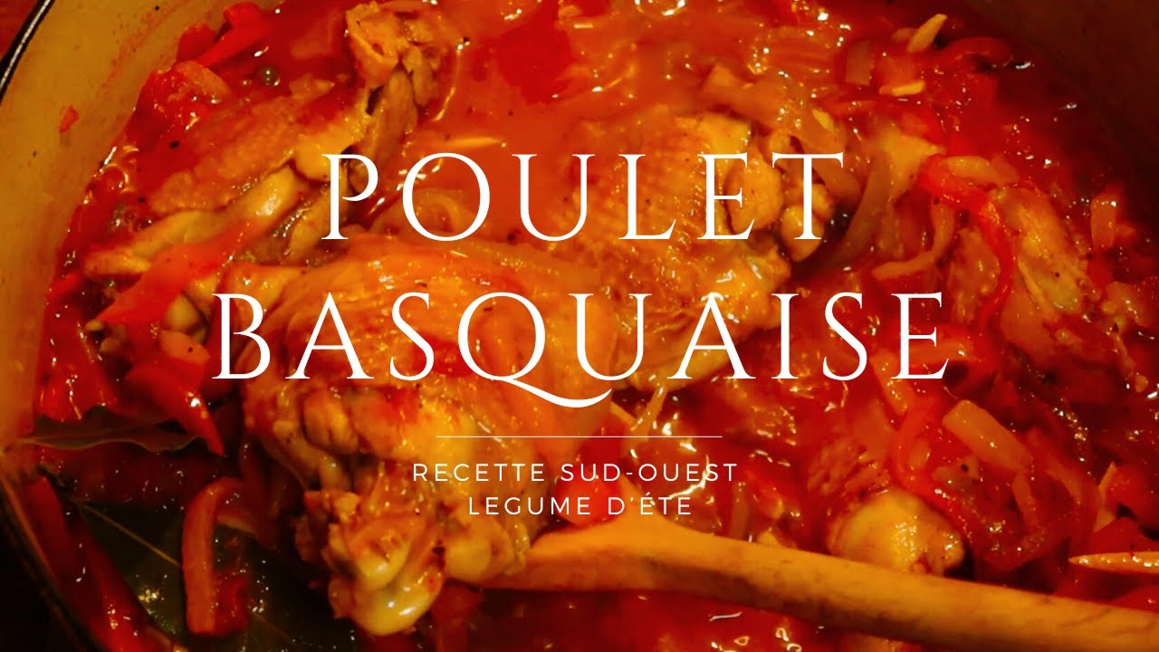 【本場フランス家庭料理】 夏野菜で作る爽やかチキン煮込み　プーレ・バスケーズの作り方 　How to make Poulet Basquaise　🎧ASMR🎧