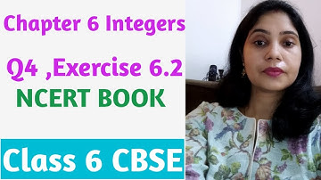 Q 4 - Ex 6.2 - Integers - NCERT Maths Class 6th - Chapter 6 l CBSE