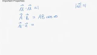 1 Dot Product - Theory