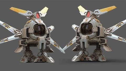 【3DS Max Tutorial】 Creating a Robot from Scratch Step by Step |  Ken Design 88