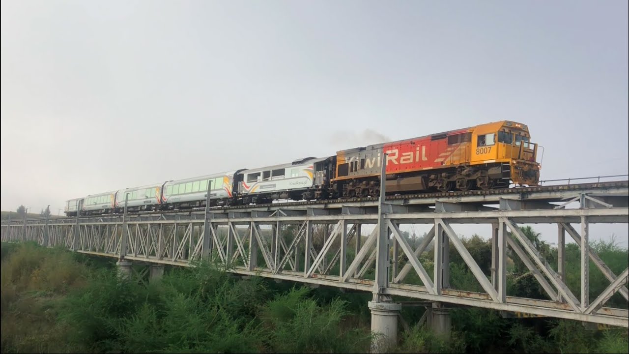 KiwiRail Coastal Pacific Crossing the Awatere River