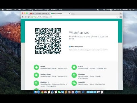 How to use whatsapp on your mac or any personal computer.