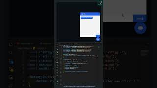 Interactive Help Chat Box Using HTML CSS JS | Popup Chatbot UI Design #shorts