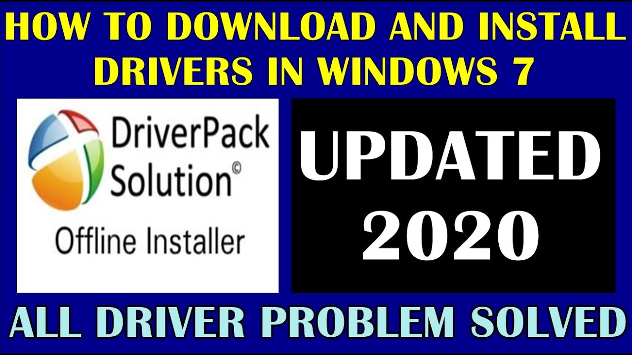 How to download and Install drivers in Windows ? Driver Pack Solution