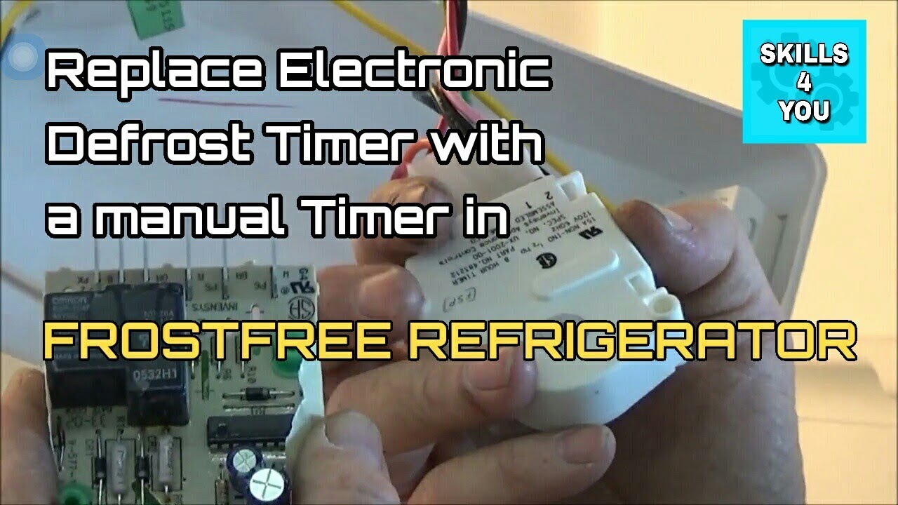 Refrigerator repair.How to Replace an Expensive adaptive Defrost Timer