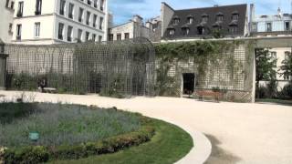 The Anne Frank Garden in Paris, France