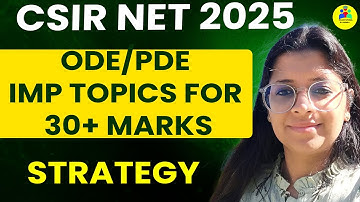 CSIR NET FEB 2025 HOW TO get 30+ marks by differential equations  by vaishali maam